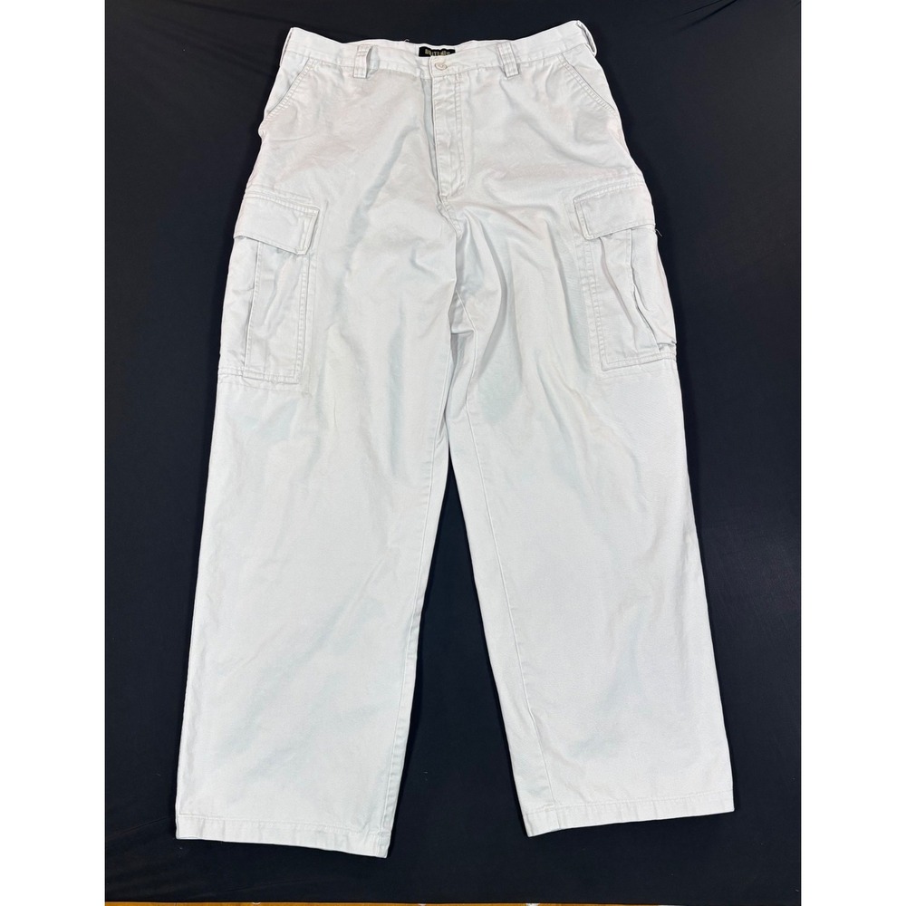 BRITCHES Since 1967 Mens Cargo Pants Khaki Cotton Size 36x32 Relaxed Fit